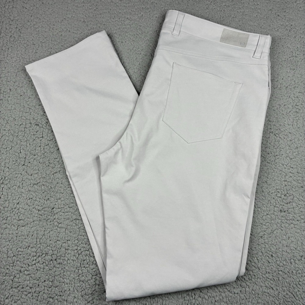 Peter Millar Crown Sport EB66 Performance Pants Men's 38x34 Gray Classic Golf